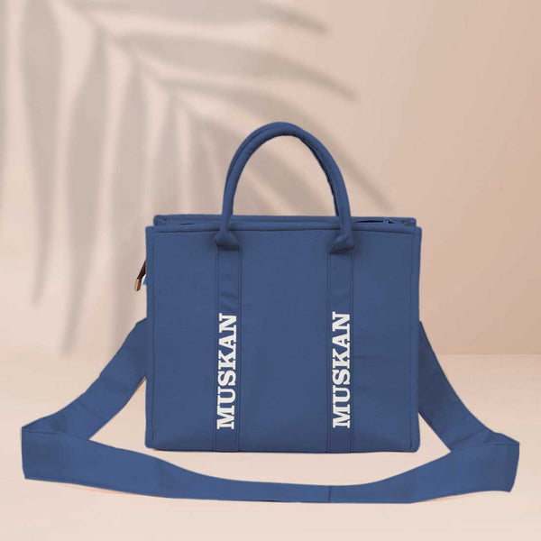 Personalised Blue Woody Tote Bag - Uncommongifts.in